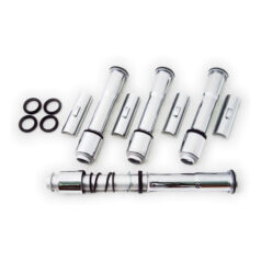 Complete 04-up XL multiple-parts pushrod cover kit. Chrome - 04-22 XL Sportster; 08-12 XR1200