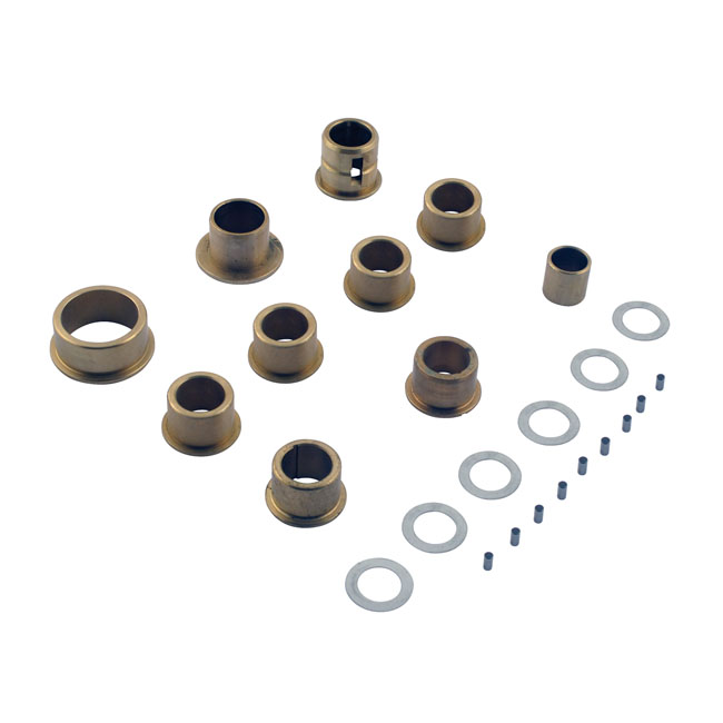 Bushing kit, cam & gear shaft 37-48 B.T. SV - 37-48 U, UL, ULH Big Twin Flathead