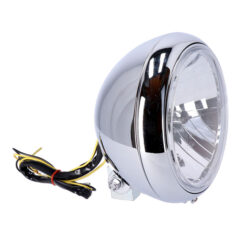 7" H4 headlamp for FL models. Clear lens. Chrome - 86-17 FLST-modeller med 7" strålkastare