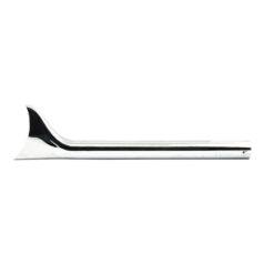 Slip-on Fishtail exhaust extension 24" long chrome - 1-3/4" huvudrör