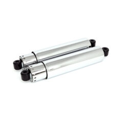 Shock absorbers 14", full cover. Chrome - 75-78 XL Sportster