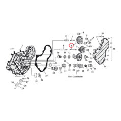 Stud screw, circuit breaker. r/h thread - 36-E59 Big Twin OHV
