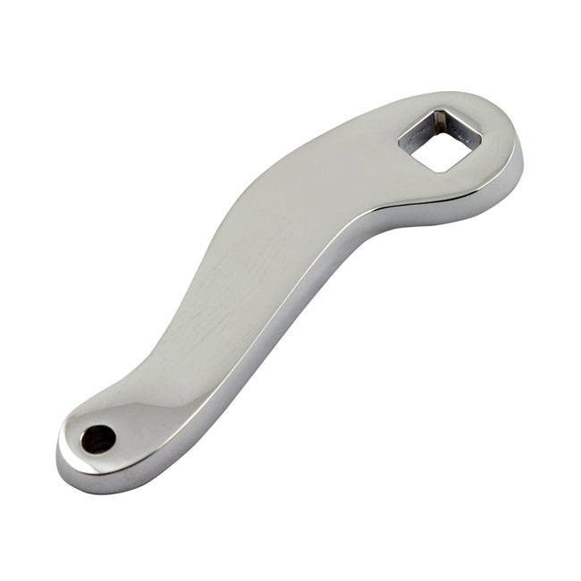 Lever, rear brake cam. Chrome - 36-57 Big Twin