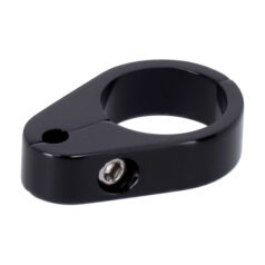 2-Piece frame cable clamp. Throttle. Black - UNIVERSAL