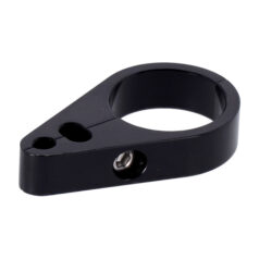 2-Piece frame cable clamp. Throttle/Idle/Brake. Black - UNIVERSAL
