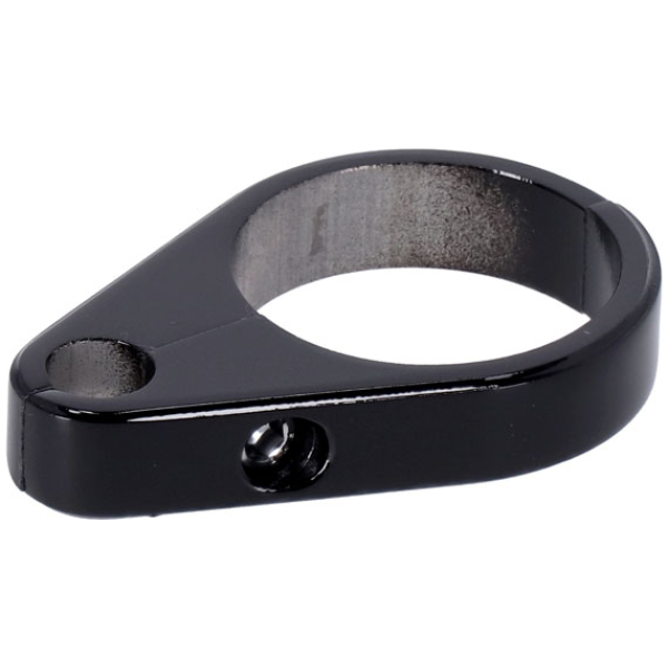 2-Piece frame cable clamp. Clutch. Black - UNIVERSAL