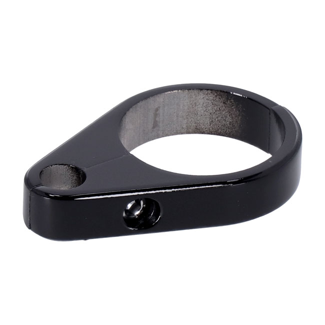 2-Piece frame cable clamp. Clutch. Black - UNIVERSAL