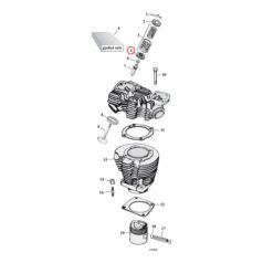 Lower valve spring collar set. steel. std - L83-85 XL Sportster