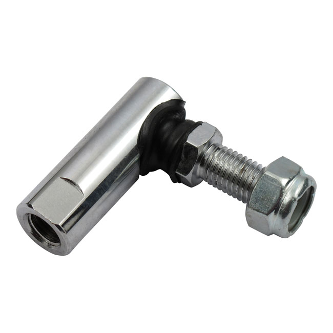 Shifter rod end, 5/16-24. Chrome - 86-99 Softail