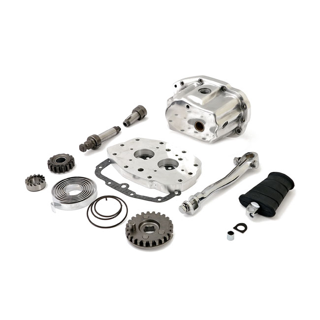 Kickstart kit, 5-speed. Chrome - 87-89 Big Twin, passar andra 82-00 (exkl. Twin Cam) modeller vid användning av olika ombyggnadsdelar