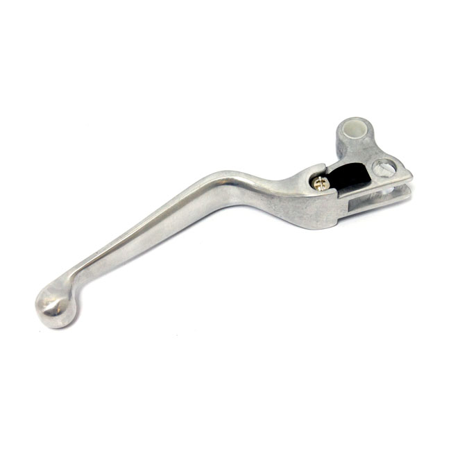 Handlebar clutch lever, 93-up style. Polished - 96-06 Dyna; 96-06 Softtail; 96-06 FLT/Touring; 96-03 XL Sportster (kabelmanövrerad koppling)