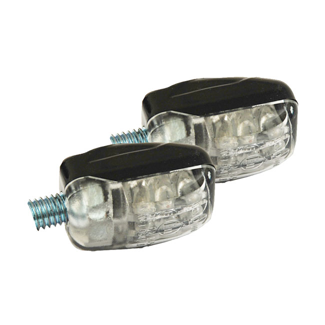 Picco, mini LED turn signals. Black - Universal