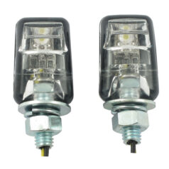 Picco, lighted license plate bolt set. Black - Universal