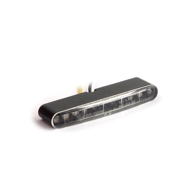 'Stripe' LED turn signals. Clear lens - Universal