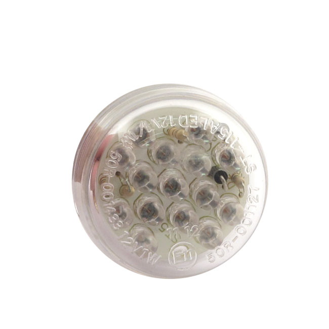 Micro disc, LED taillight. 30mm clear lens - Universal