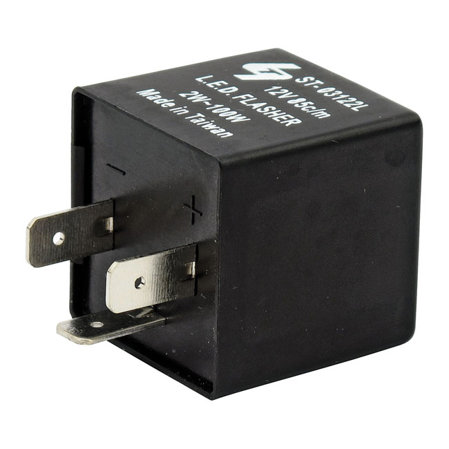turn signal flasher, multi-current 2 to 100W. 12V - UNIVERSAL