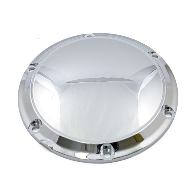 Derby cover, stepped. Chrome - 04-22 XL Sportster; 08-12  XR1200