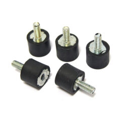 Isolating rubber mounting studs
