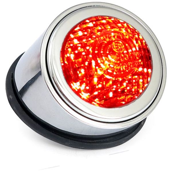 Old School LED taillight, Type 1. Chrome. Clear lens - Bild 2