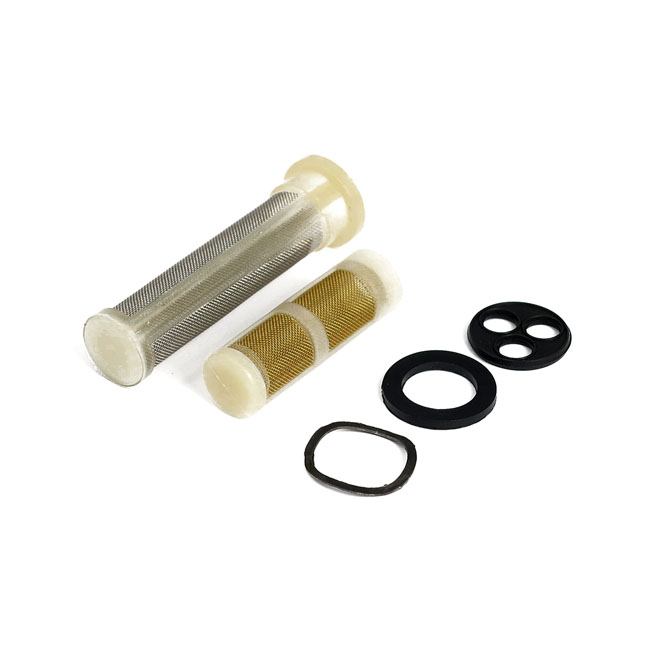 MCS, petcock rebuild kit - 57-98 de flesta Big Twin & XL Sportster-modeller