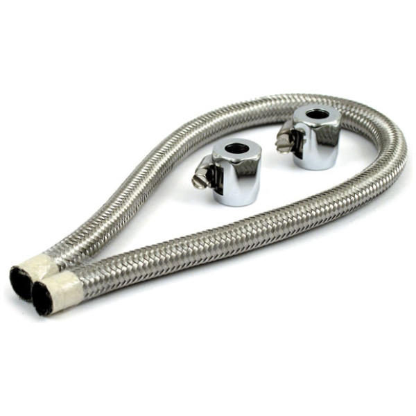 Fuel line kit 1/4", braided - Universal för alla modeller med 1/4" slang