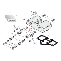 Spacer, rocker arm - 66-84 Big Twin  (4 begagnade)