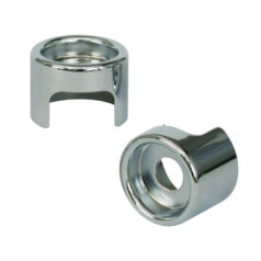 Shock stud cover set. Chrome - 04-15 XL Sportster; 16-20 XL1200T SuperLow