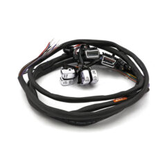 Handlebar switch & wiring kit. Radio. Chrome - 96-06 FLT/Touring