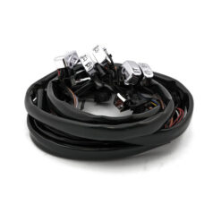 Handlebar switch & wiring kit. Standard. LED. Chrome - 07-10 Softail, 07-11 Dyna; 07-13 XL Sportster