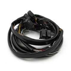 Handlebar switch & wiring kit. Standard. Black - 07-10 Softail, 07-11 Dyna; 07-13 XL Sportster