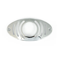 Cateye taillight grill. Circle, chrome - Vanligt Cateye-bakljus