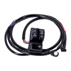 Handlebar switch & wiring kit, brake side. Black - 11-25 Softail (exkl. Cruise Control-modeller); 12-17  Dyna; 14-22  XL Sportster. Med 920773/920780 styrkontrollsats