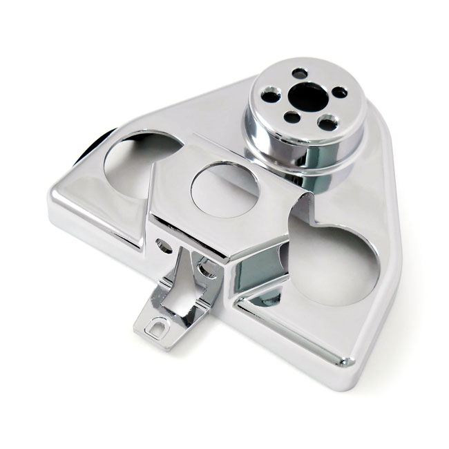 FLHR handlebar cover, for 1-1/4" Apehangers. Chrome - 03-13 FLHR/C Road King med 1-1/4" styre