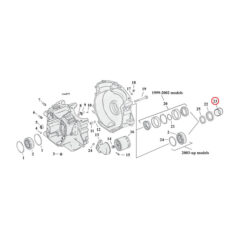 Spacer, sprocket shaft - 99-02 FLT/Touring  (Exkl. 1999 Dyna, Softail)