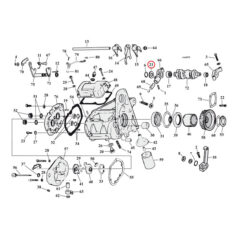 Thrust washer, shifter cam support .022" - 80-00 5-växlad Big Twin (exkl. 2000 Softail)