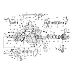 Thrust washer, shifter cam support .031" - 80-00 5-växlad Big Twin (exkl. 2000 Softail)