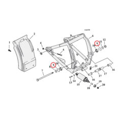 Retaining ring, swingarm bearing - 00-24 Softail; 04-22  XL Sportster; 08-12  XR1200