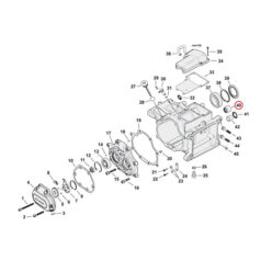 Needle bearing transmission, closed end - 07-24 Softail; 06-17  Dyna; 07-24 FLT/Touring