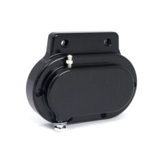 Transmission end cover smooth, hydraulic. Black - 87-06 Softail; 87-06 FLT/Touring; 91-05 Dyna