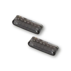 Shorty taillight/turn signal combo. Smoke lens, ECE - Universal