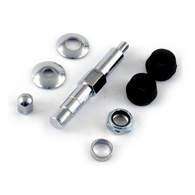 Upper shock stud kit chrome - 58-66 FL