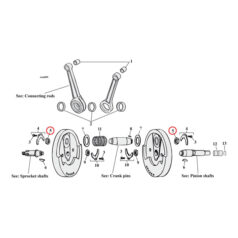 Nut, crankpin. L81-98 XL - L81-98 XL Sportster