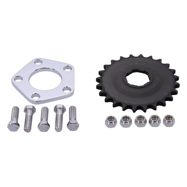 1/4" offset sprocket & spacer kit - 36-85 4-växlad Big Twin  & anpassade applikationer