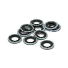 10 mm seal-washer banjo bolt - 82-03 H-D med dubbelskiva styrcylinder (3/8" bult), 84-03 all H-D främre bromsok