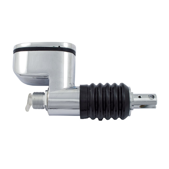 Rear master cylinder. Chrome - 00-17 Softail; 99-07 FLT/Touring