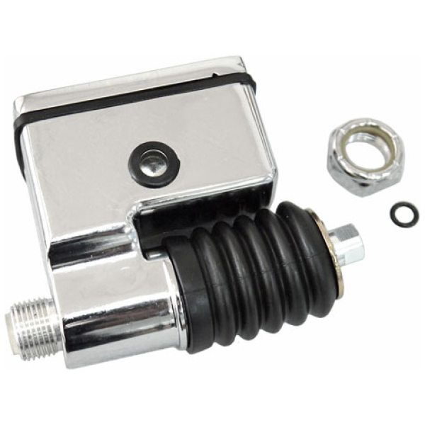 Rear master cylinder. Chrome - 91-05 Dyna