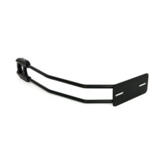 Behind tire license plate holder, axle mount. Black - Universal