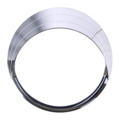 Slice, speedo visor. Chrome - De flesta 68-24 H-D-modeller med stor 5" FL-stil tankmonterad speedo (exkl. 08-24 FLHR, FLHRC, FLHRXS)