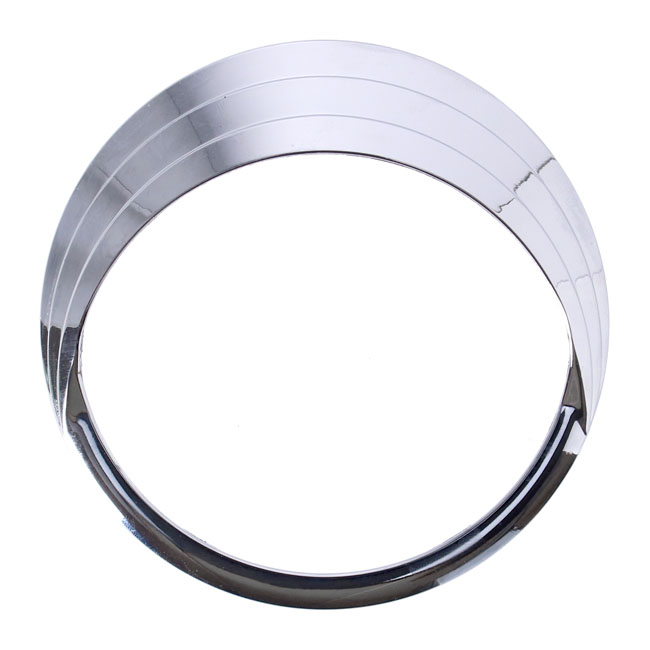 Slice, speedo visor. Chrome - De flesta 68-24 H-D-modeller med stor 5" FL-stil tankmonterad speedo (exkl. 08-24 FLHR, FLHRC, FLHRXS)