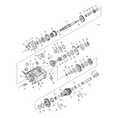 Bushing, countershaft. starter side. +.005" - L76-79 4-växlad Big Twin